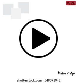 Play button web icon