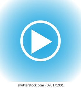 Play button web vector icon