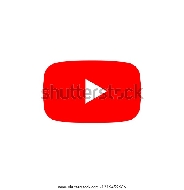 play button youtub, you tube video icon, logo symbol red\
banner, flat  vector, social media sign, mobile app, web video mark\
vector 