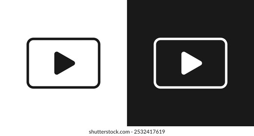 Play buttons icon set vector illustration