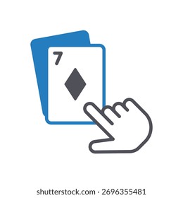 Icono del Vector de la tarjeta del juego que puede modificar o editar fácilmente

