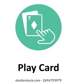 Icono del Vector de la tarjeta del juego que puede modificar o editar fácilmente
