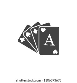 Play cards icons vector images