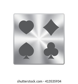 Play card's signs vector-icon 