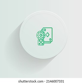 Play Casino Games icon vector design
