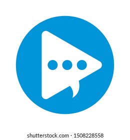 play and chat can be used for logo, icon, app, social media, and others.