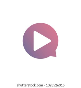 Play chat logo icon 