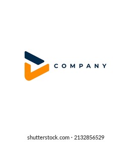 play and check logo vector template. video icon modern illustration.