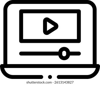play with child icon. Thin Linear Style Design Isolated On White Background