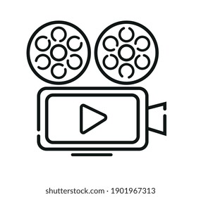 PLAY CINEMA MOVIE CAMERA ICON