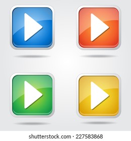 Play Colorful Vector Icon Design
