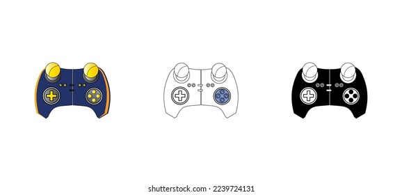 play controller vector type icon