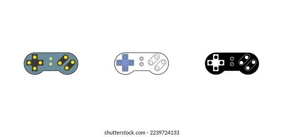 play controller vector type icon