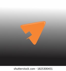 Play with cursor Symbol Logo template, Digital Play Logo template designs stock illustration