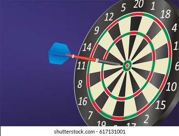 play Darts, vector illustration