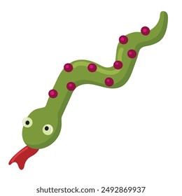 Play doh snake icon clipart avatar logtotype isolated vector illustration