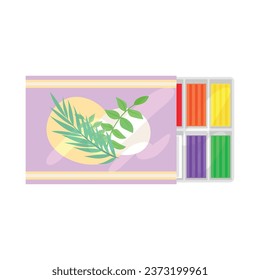 Play dough on white background