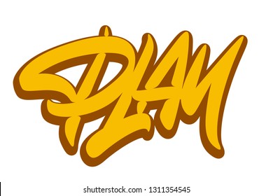 Play drawn vector lettering design. Comics style. Design for t shirt printing Vector Graphic - Vector