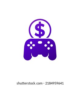 play to earn icon with a gamepad