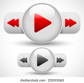 Play, fast forward, rewind button