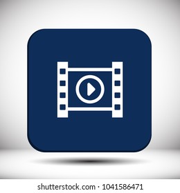 Play the film  vector icon