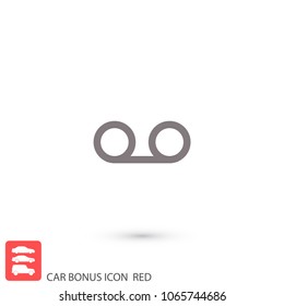 Play the film  vector icon 