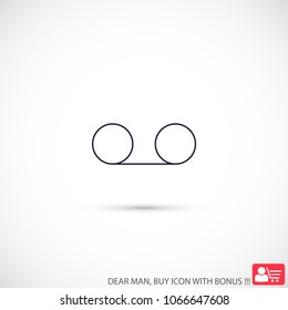 Play the film  vector icon 