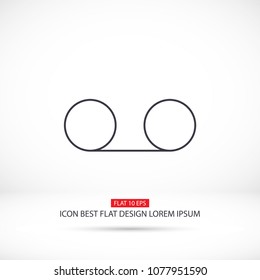 Play the film  vector icon 
