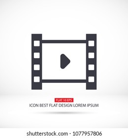 Play the film  vector icon