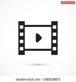 Play the film  vector icon