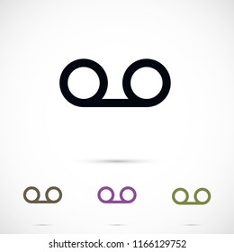 Play the film  vector icon 