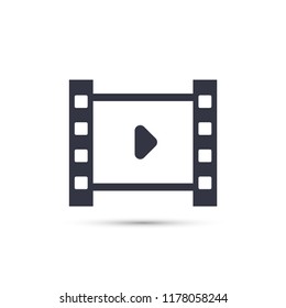Play the film  vector icon