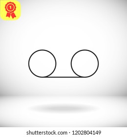 Play the film  vector icon 