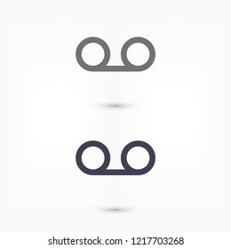 Play the film  vector icon 