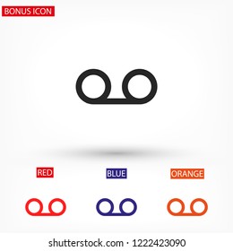Play the film  vector icon 