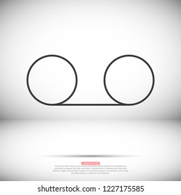 Play the film  vector icon 