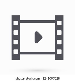Play the film  vector icon