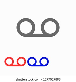 Play the film  vector icon 