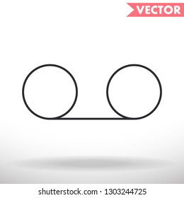 Play the film  vector icon 