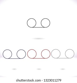 Play the film  vector icon 