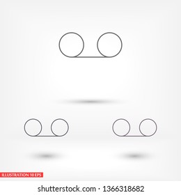 Play the film  vector icon 