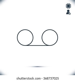 play the film vector icon