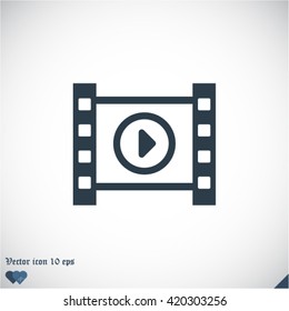 play the film vector icon