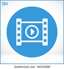 play the film vector icon