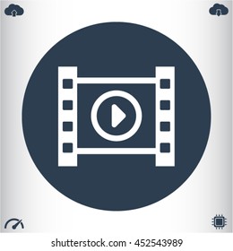 play the film vector icon