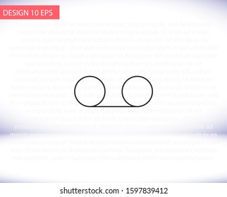 Play the film vector icon , lorem ipsum Flat design