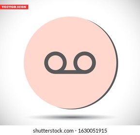 Play the film vector icon , lorem ipsum Flat design