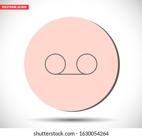 Play the film vector icon , lorem ipsum Flat design