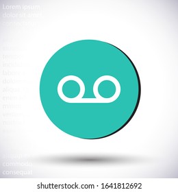 Play the film  vector icon  , lorem ipsum Flat design