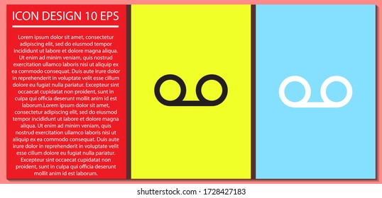Reproducir el icono del vector de película , lorem ipsum Diseño plano